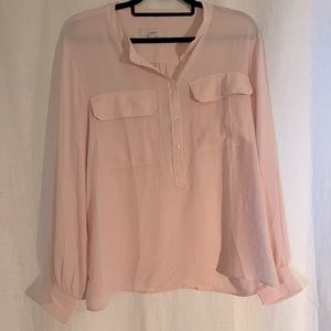 LOFT pink blouse, L